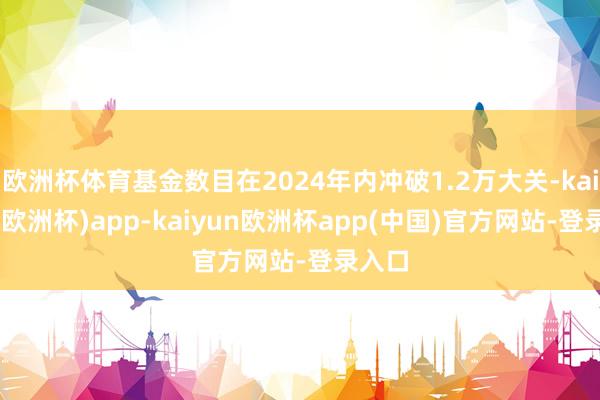 欧洲杯体育基金数目在2024年内冲破1.2万大关-kaiyun(欧洲杯)app-kaiyun欧洲杯app(中国)官方网站-登录入口