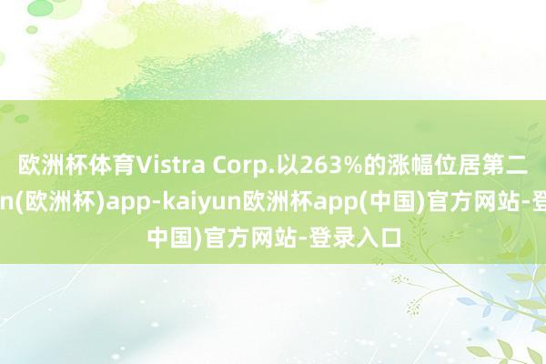 欧洲杯体育Vistra Corp.以263%的涨幅位居第二-kaiyun(欧洲杯)app-kaiyun欧洲杯app(中国)官方网站-登录入口