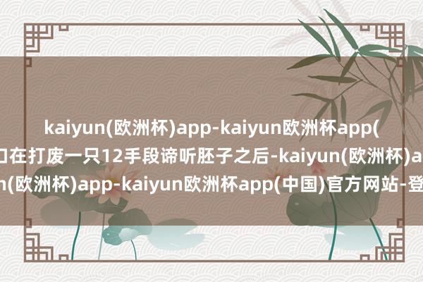 kaiyun(欧洲杯)app-kaiyun欧洲杯app(中国)官方网站-登录入口在打废一只12手段谛听胚子之后-kaiyun(欧洲杯)app-kaiyun欧洲杯app(中国)官方网站-登录入口