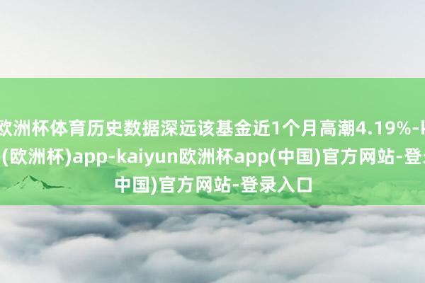 欧洲杯体育历史数据深远该基金近1个月高潮4.19%-kaiyun(欧洲杯)app-kaiyun欧洲杯app(中国)官方网站-登录入口