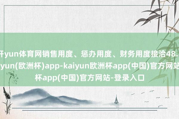 开yun体育网销售用度、惩办用度、财务用度接洽48.28亿元-kaiyun(欧洲杯)app-kaiyun欧洲杯app(中国)官方网站-登录入口