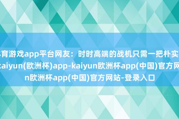 体育游戏app平台网友：时时高端的战机只需一把朴实无华的U型锁-kaiyun(欧洲杯)app-kaiyun欧洲杯app(中国)官方网站-登录入口