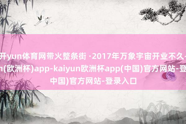 开yun体育网带火整条街 ·2017年万象宇宙开业不久-kaiyun(欧洲杯)app-kaiyun欧洲杯app(中国)官方网站-登录入口