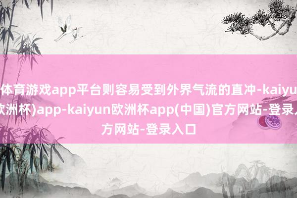 体育游戏app平台则容易受到外界气流的直冲-kaiyun(欧洲杯)app-kaiyun欧洲杯app(中国)官方网站-登录入口